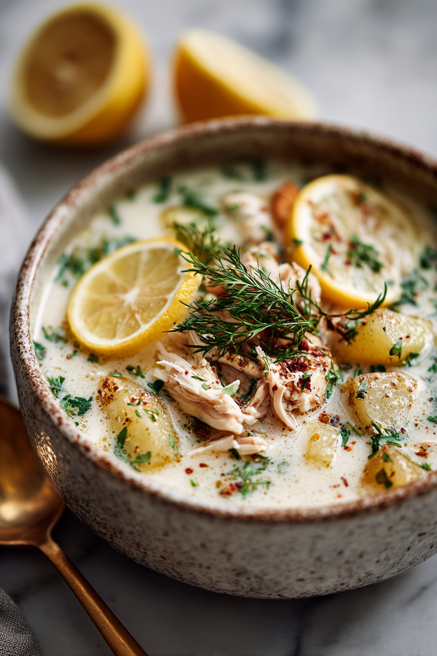 Greek Lemon Chicken Soup
