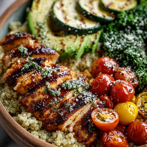 Grilled Chicken and Quinoa Bowl