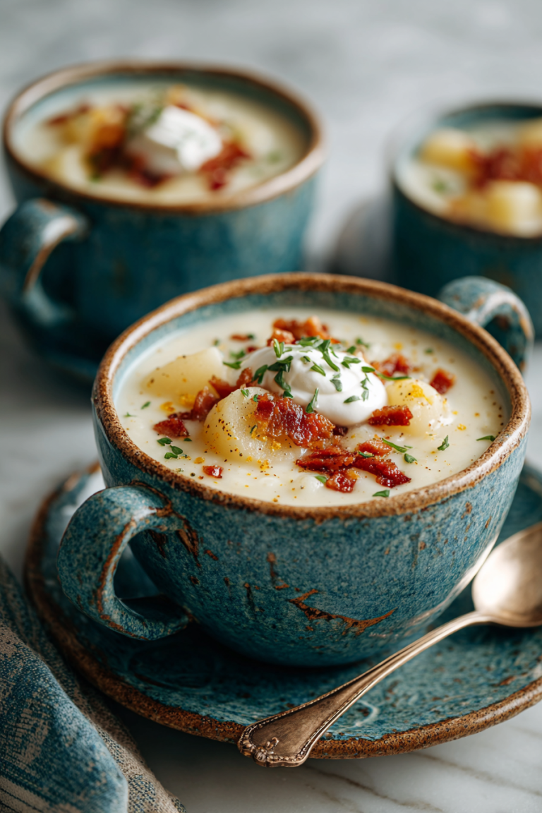 Hearty Crockpot Potato Soup with Bacon