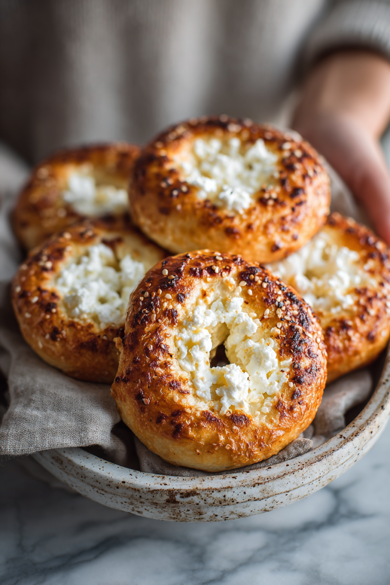 High Protein Greek Yogurt Breakfast Bagels