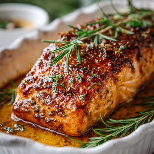 Maple Dijon Baked Salmon Recipe