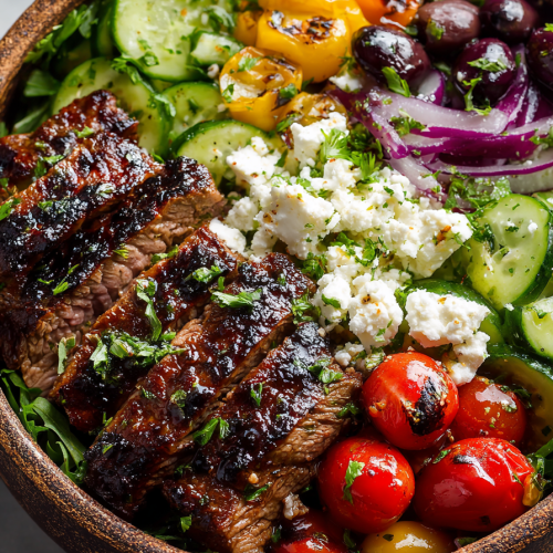 Mediterranean Steak Bowls