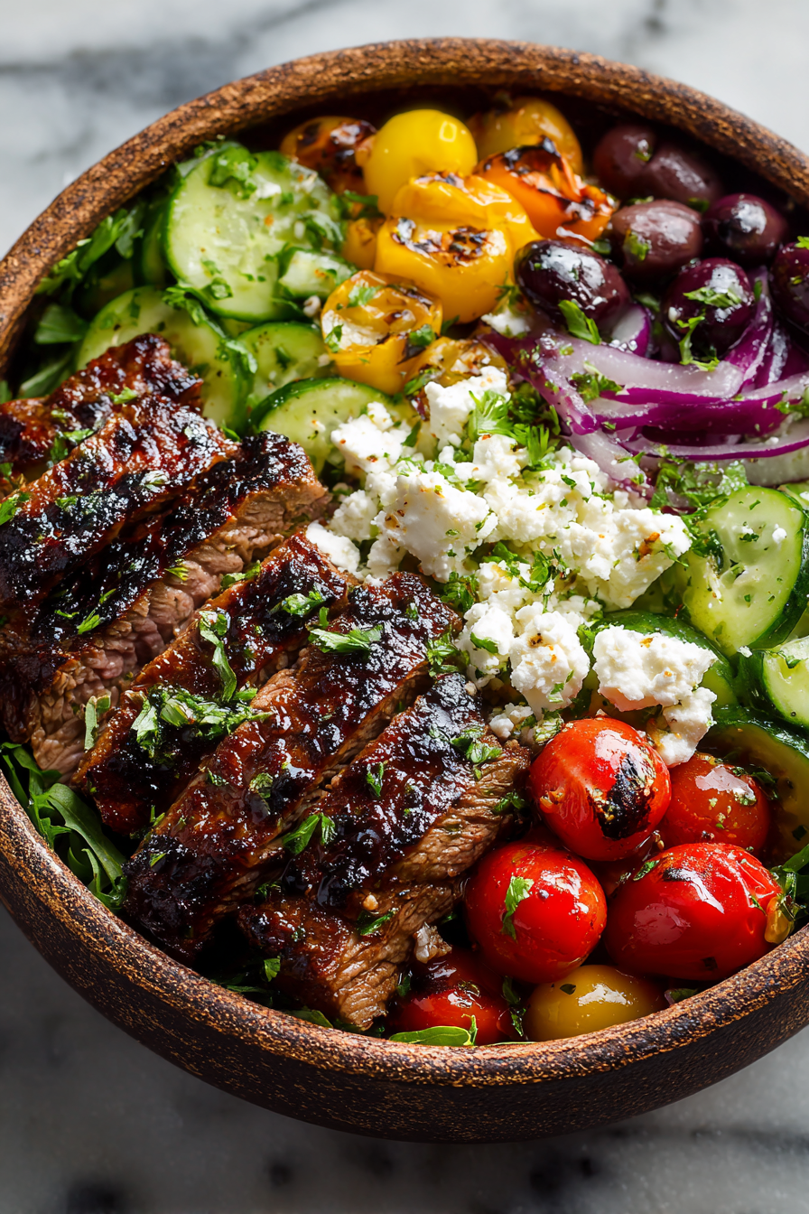 Mediterranean Steak Bowls
