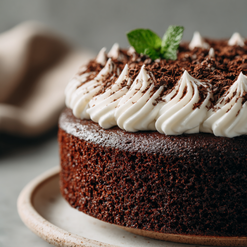 Nonna's Moist Chocolate Cream Cake