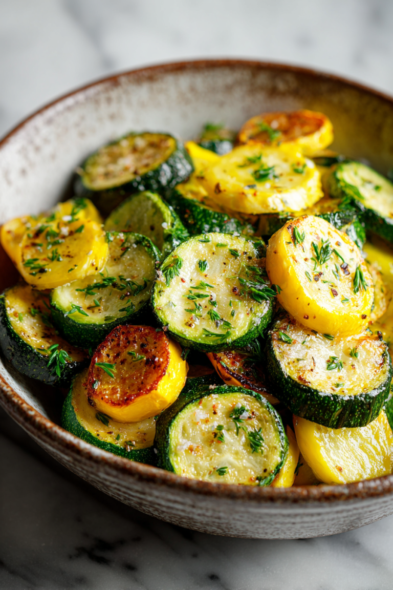 Roasted Zucchini and Yellow Squash