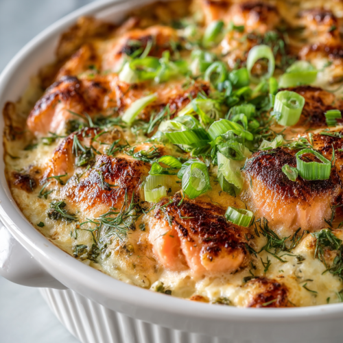 Salmon Sushi Bake Casserole