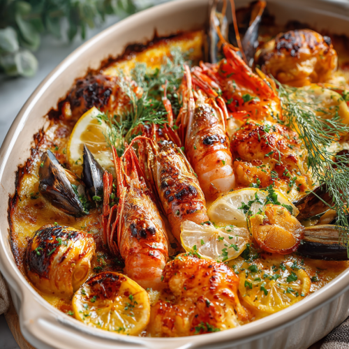 Seafood Fisherman's Baked Delight