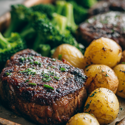 Sheet Pan Steak Dinner