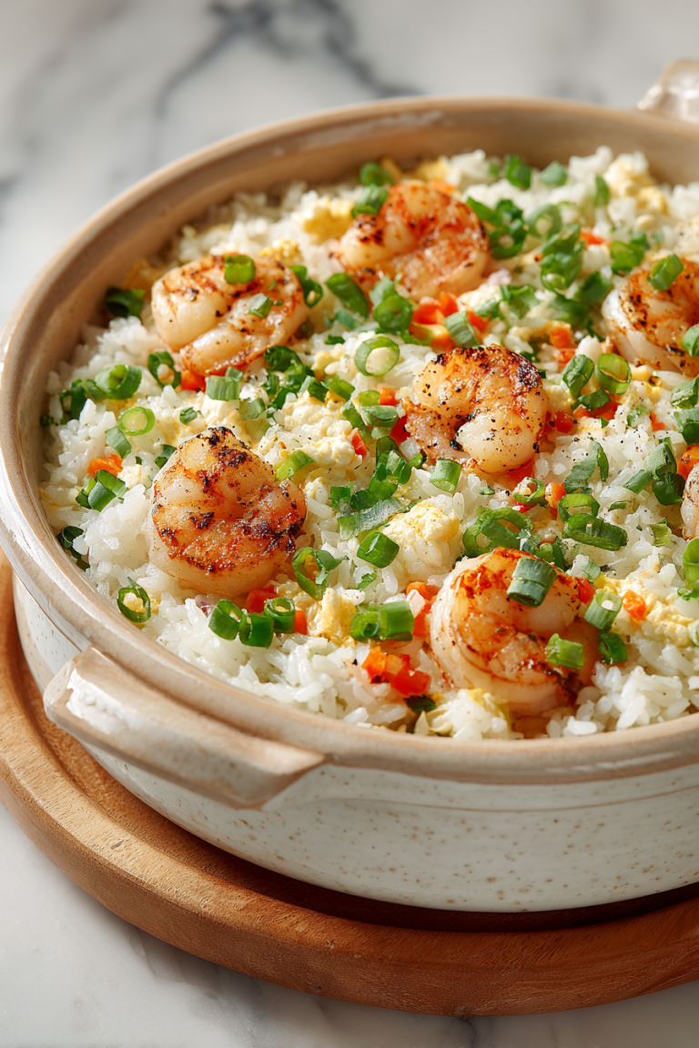 Simple Shrimp and Rice Casserole