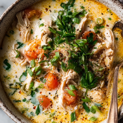 Slow Cooker Creamy Chicken Chili