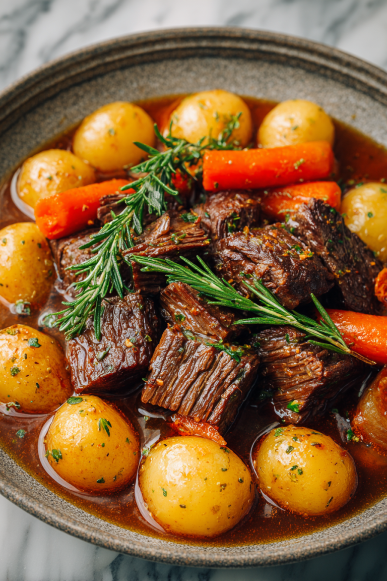 Slow Cooker Garlic Beef Pot Roast