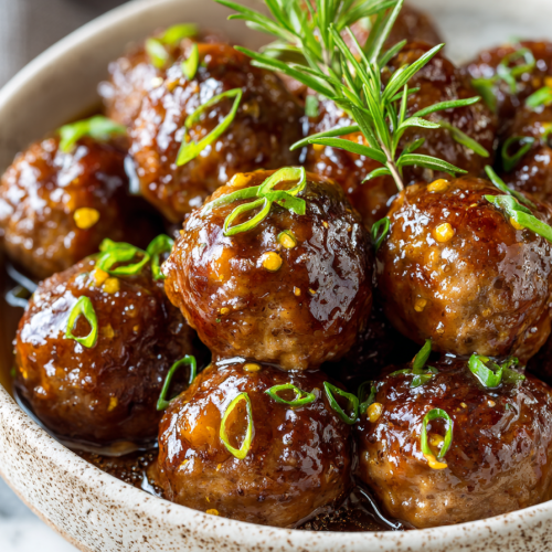 Slow Cooker Salisbury Steak Meatballs