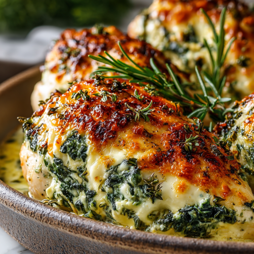 Spinach Feta Baked Chicken Recipe