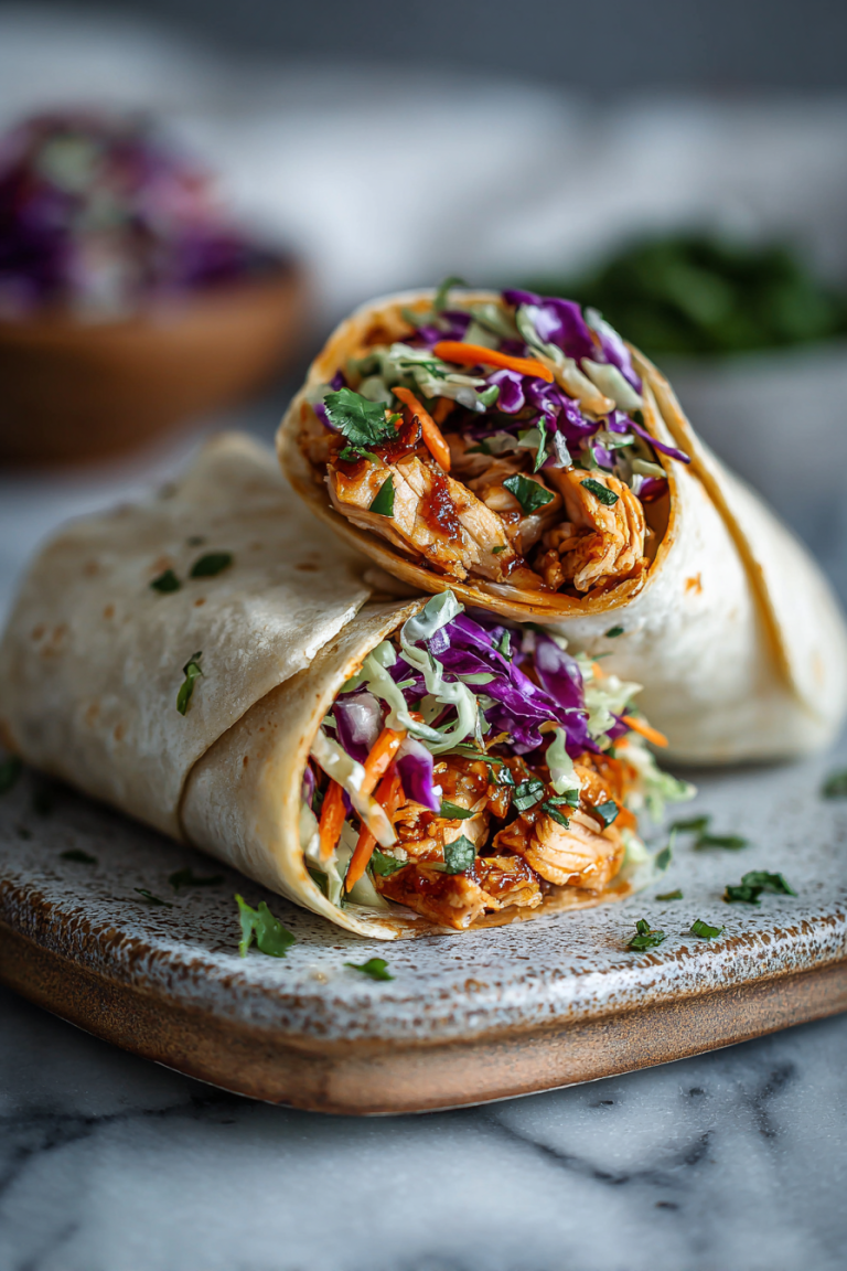 Thai Chicken Wrap with Slaw