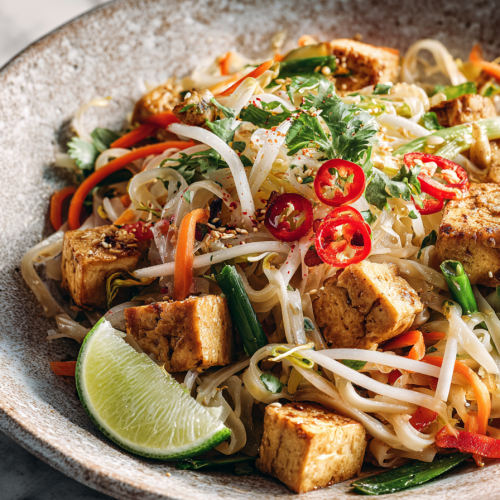 Tofu Pad Thai High Protein Version