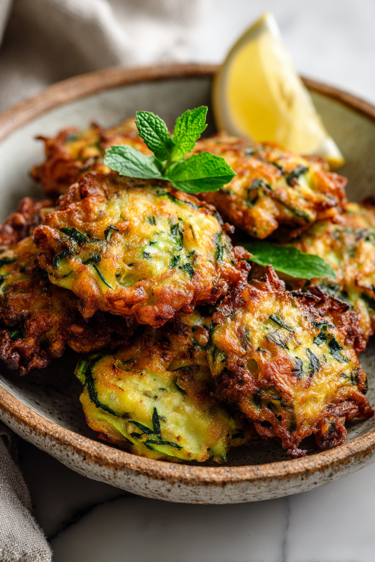 Zucchini Fritters Crispy Snack Recipe